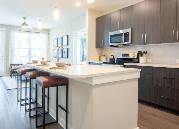 Gorgeous Kitchen with Large Kitchen Island