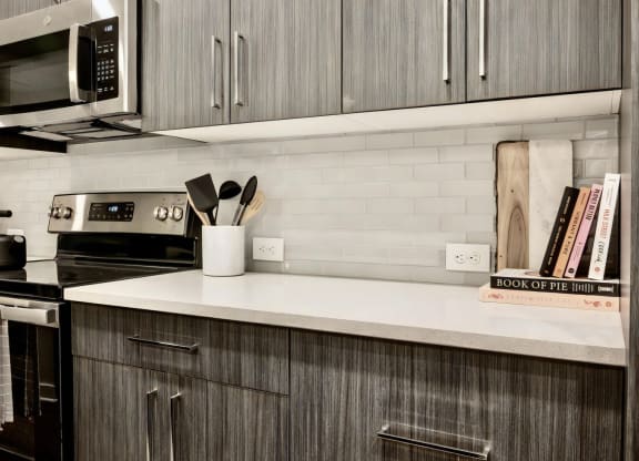 Modern Kitchen with Dark Color Scheme