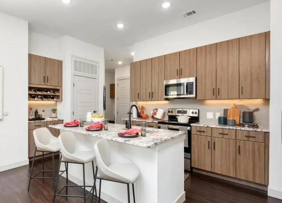 Dry Bar and Wine Rack in Kitchen