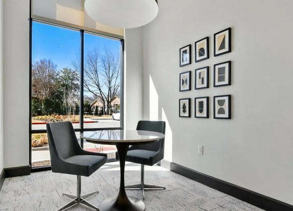 Private Leasing Office with Natural Light and Comfortable Seating