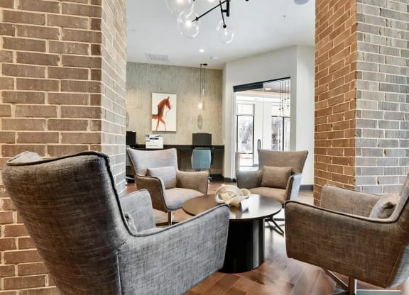 Comfortable Resident Lounge Area in Leasing Office