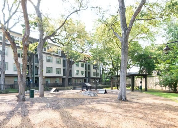 Private Pet Park with Play Stations, Comfort Areas, and Bench Seating