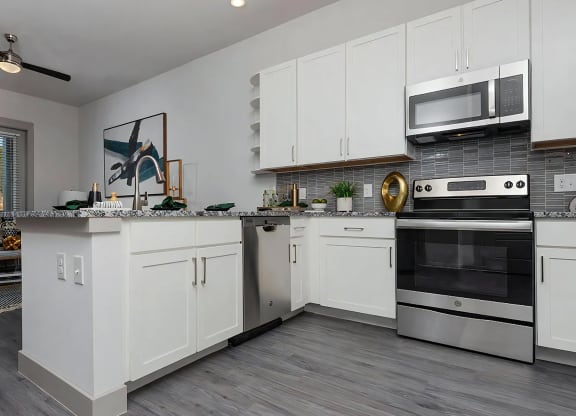 Modern Kitchen with Stainless Steel Appliances and Ample Cabinet Storage