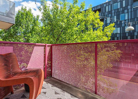 Private Balcony with Mesh Railing