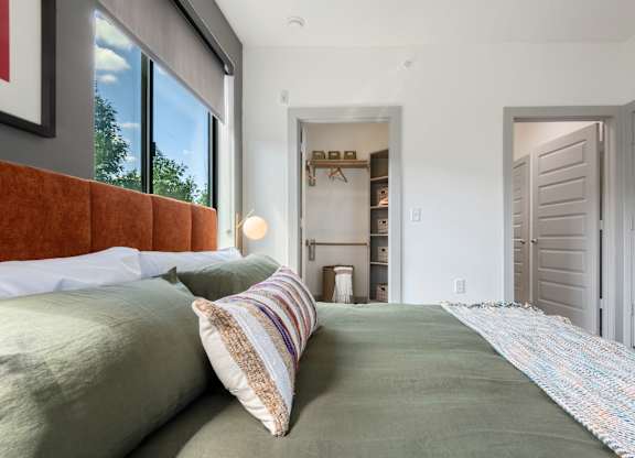 Bedroom with Natural Light and Large Closet