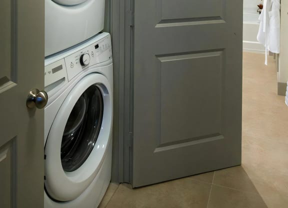 In-Unit Laundry with Front-Loading Washer and Dryer