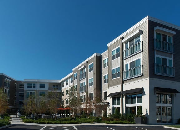 Sunlit View of The Landing at Vinnin Square’s Modern Design