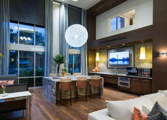 Resident Lounge with Coffee Bar