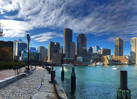 Scenic Waterfront Promenade Near The Landing at Vinnin Square