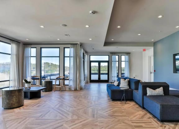 Resident Lounge with Ample Natural Light