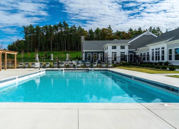 Outdoor Pool with Lounge Seating