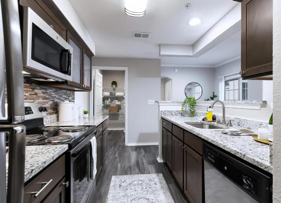 Mesa Verde Kitchen Upgraded Kitchen with Granite Countertops Shaker Cabinets Stainless Appliances