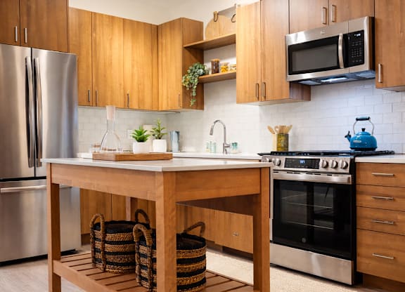 Model Home Gourmet Kitchen with Gas Range