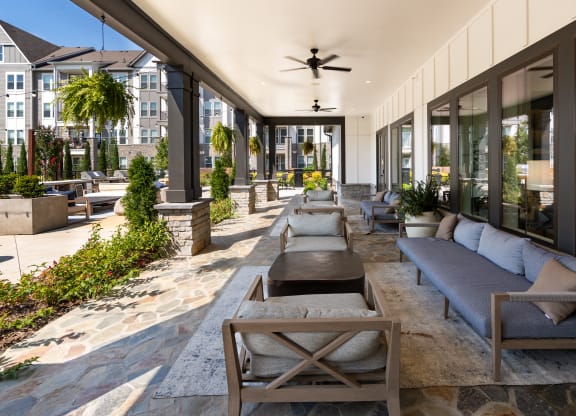 Outdoor Social Space with Seating Areas