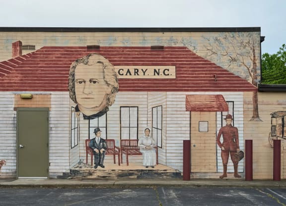 Access to local Cary landmarks and public artwork near Novel Cary