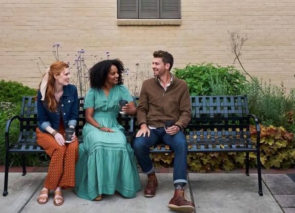 Enjoy classy outdoor spaces with friends near Novel Cary