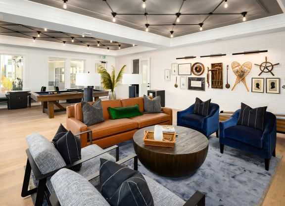 Large Clubhouse Complete with Business Center, Coffee Bar, Catering Kitchen & Entertainment Areas