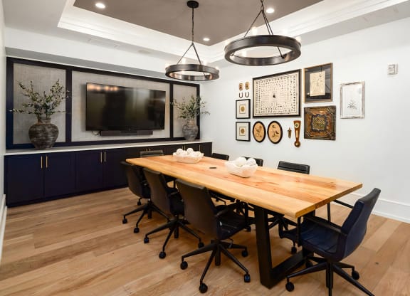 Community Workspace with Large Collaborative Table