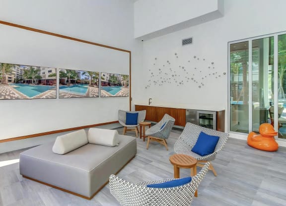 Resident Lounge with Multiple TVs