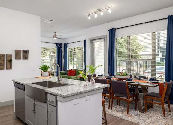High-End Kitchen with Granite Counters and Stainless Steel Appliances