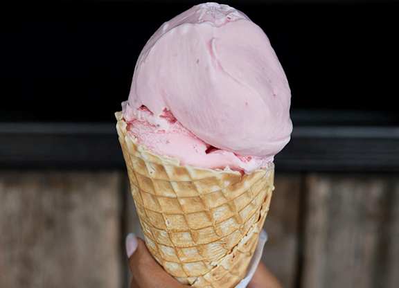 Enjoy giant servings of tasty ice cream near Novel Cary