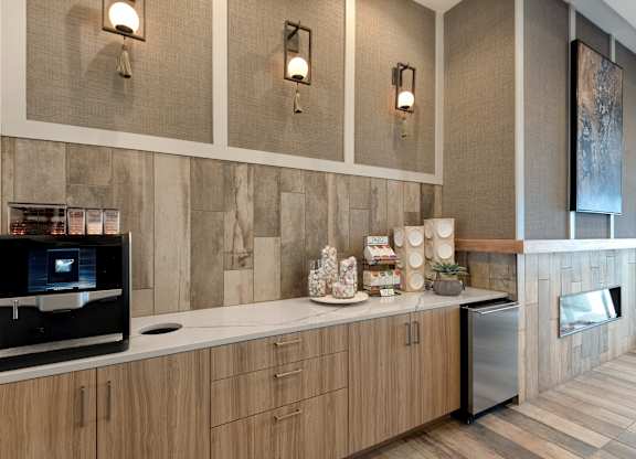Resident Coffee Bar with Self-Serve Espresso Machine and Tea Station