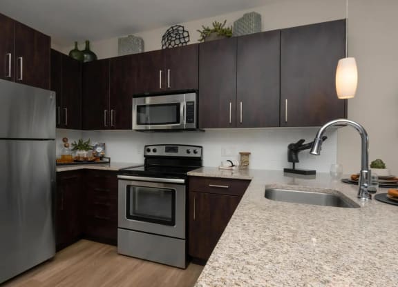 Spacious U-Shaped Kitchen