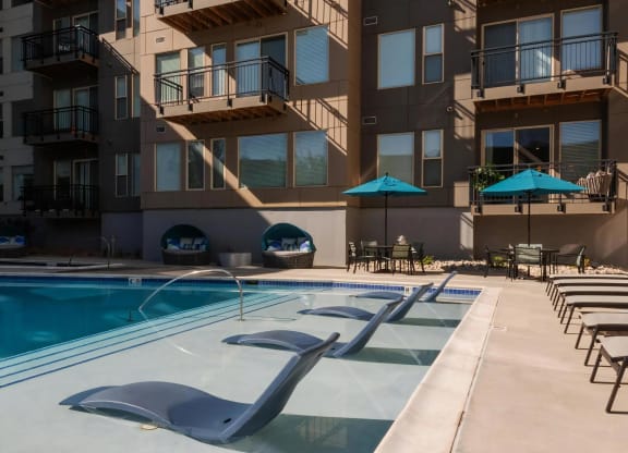 Private Balconies with View of Swimming Pool