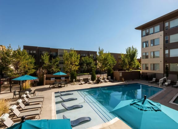 View from Resident Balcony of Swimming Pool