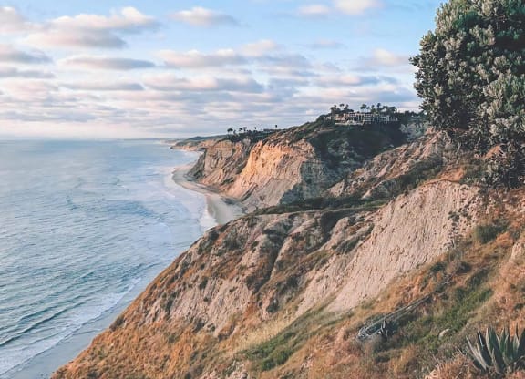 View of Cliffs Along The Ocean