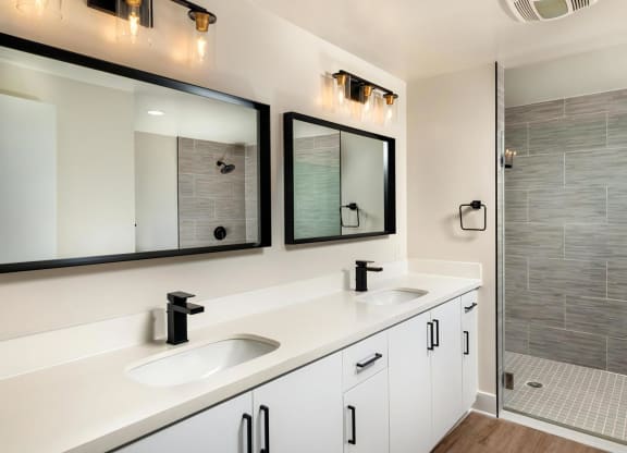 Venice on Rose Apartments Bathroom Luxurious Bathrooms with Large Showers