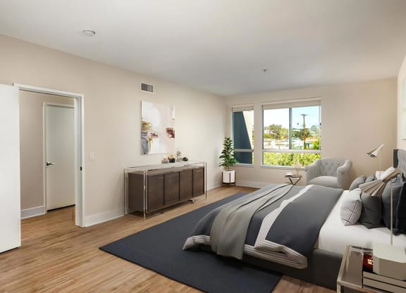 Venice on Rose Apartments Bedrooms Oversized Bedrooms with King Size Accommodations