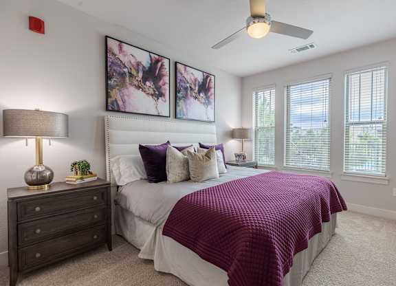 Modern Bedroom With Carpet