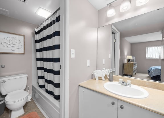 a bathroom with a toilet and a sink
