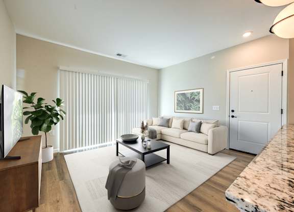 A Living Room with a Couch at Fairmont Apartments, Westerville, Ohio