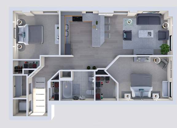 Apartment rental information of floor plan Broadway at Grand Wisconsin, Milwaukee, WI, Wisconsin , 53203