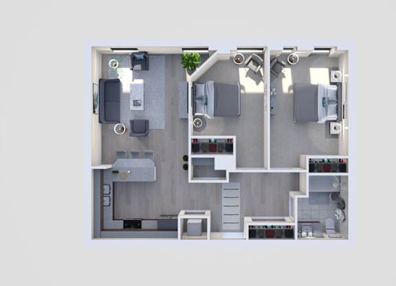 chicago floor plan at Grand Wisconsin, Milwaukee