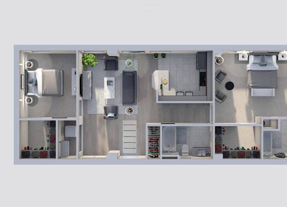 Apartment rental information of floor plan Franklin at Grand Wisconsin, Milwaukee, WI, Wisconsin