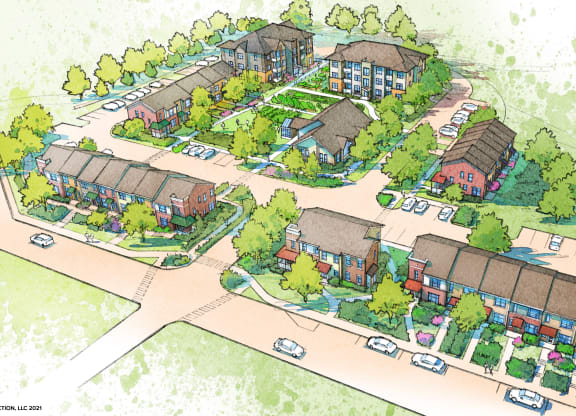Community Green rendering