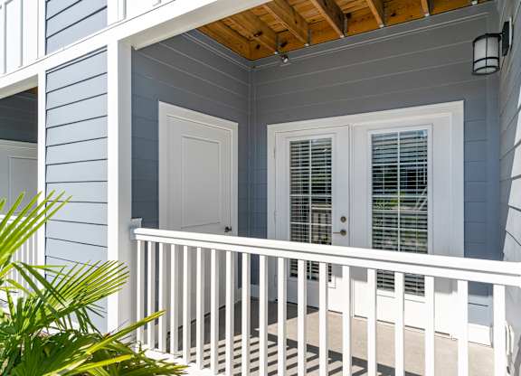 House with blue siding and a wood ceiling at The Parker Myrtle Beach, South Carolina, 29588