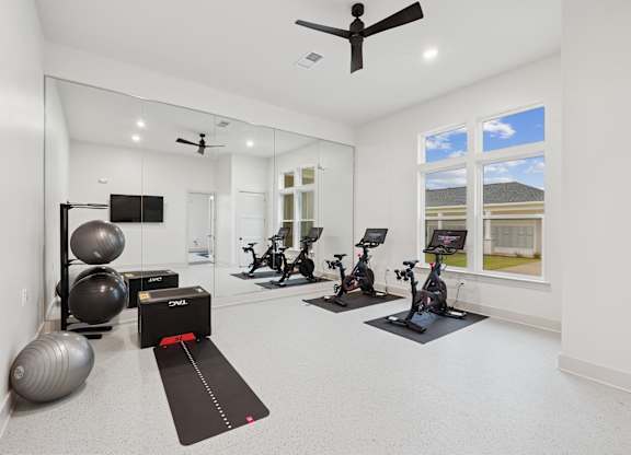 Fitness center at The Beacon at 331 Apartments, Santa Rosa Beach, FL