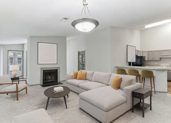 Living Room With Kitchen at Brighton Way, Smyrna, GA