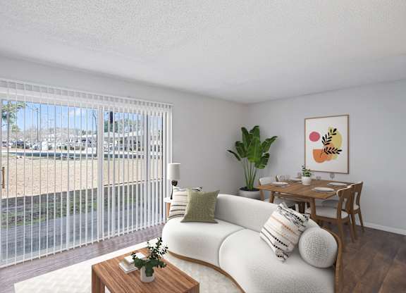 Living Room Interior at Westchester Apartments, Garner, NC