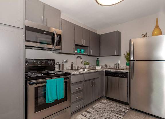Modern Kitchen at Madison Flats, Madison, TN, 37115.