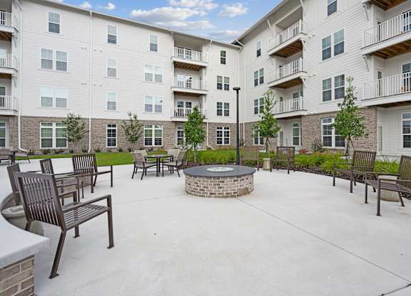 Patio with a fire pit at The Leo Myrtle Beach, Myrtle Beach, 29579