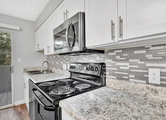 A Modern Kitchen at Avondale Place Apartments, Avondale Estates, GA