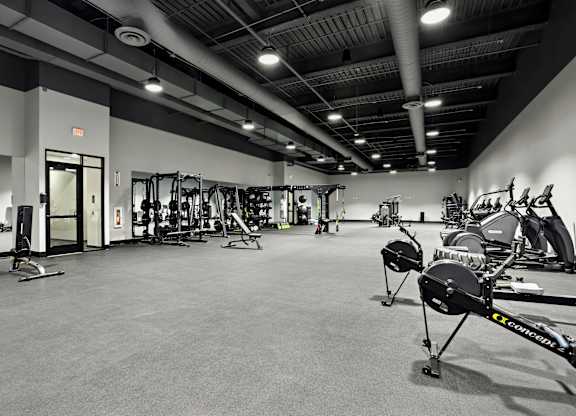 Gym with Exercise Bikes at The 600 Apartments, Alabama, 35203