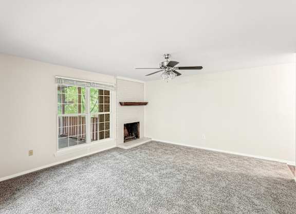 Empty Living Room at The Groves Apartments, Raleigh, NC, 27604