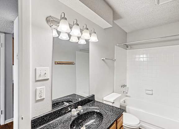 Bathroom at Westchester Apartments, Garner, NC, 27713
