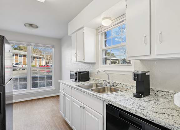 Kitchen with sink at Lexington on the Green, North Carolina, 27604